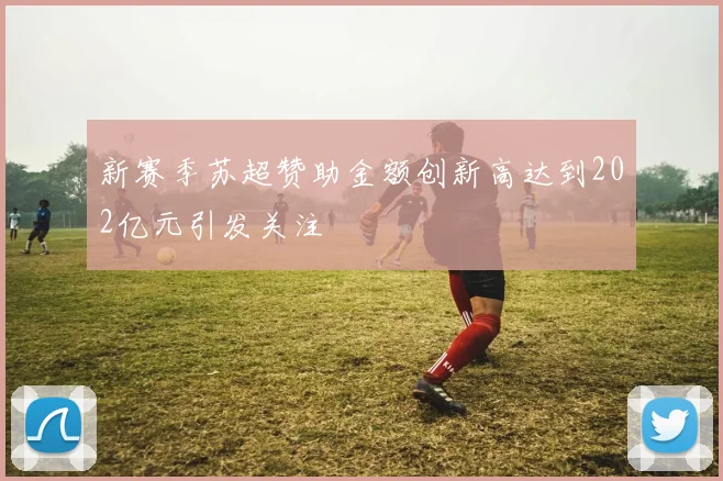 新赛季苏超赞助金额创新高达到202亿元引发关注